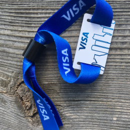 Bratara RFID personalizabila din material textil BR-011 Fudan 1K (13,56 MHz)