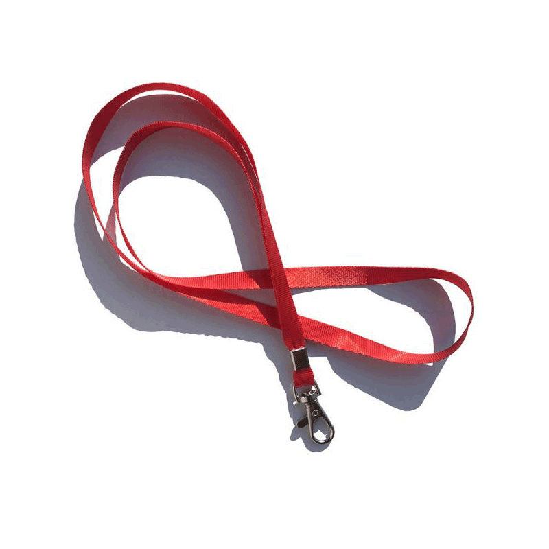 Snur ecuson, prindere cu carabina metalica, culoare rosie SN-001_Rosie Snur ecuson, prindere cu carabina metalica, culoare rosie SN-001_Rosie