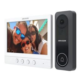 Kit videointerfon pe 4 fire HIKVISION DS-KIS212