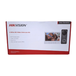 Kit videointerfon pe 4 fire HIKVISION DS-KIS213